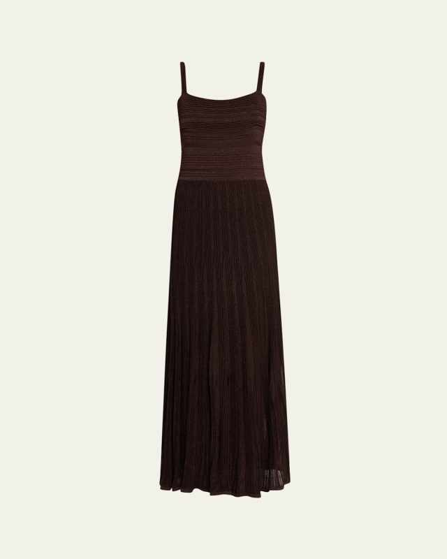 Lucky Metallic Tie Dress